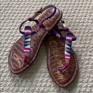 SAM EDELMAN Beaded Sandals